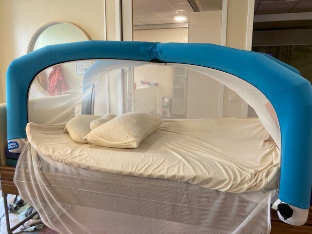 Bedtent CloudCuddle als alternatief voor bed met bedhek dagbesteding